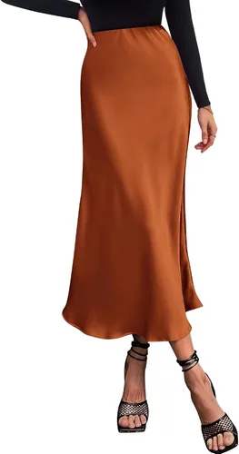 Vista 10 de BTFBM Faldas largas para mujer, trajes de otoño 2026 Azul marino