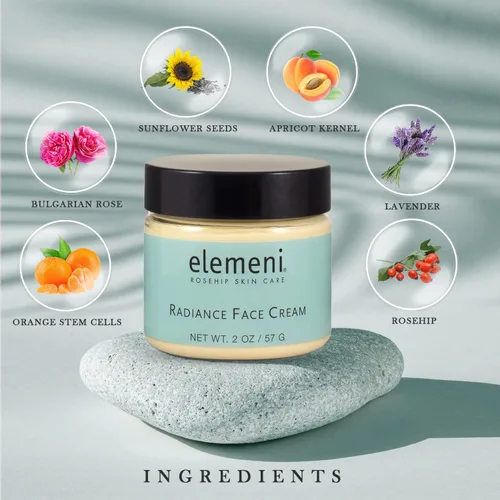 Vista 2 de Max Green Alchemy elemeni Crema facial antienvejecimiento Radiance - Crema hidratante facial de colágeno para hombres y mujeres Crema de día