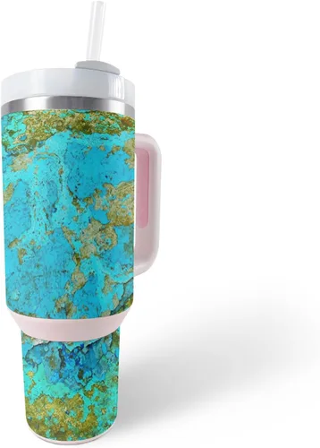 Vista 24 de MightySkins Skin - Vaso de vinilo compatible con Stanley The Quencher H2.0 FlowState de 40 onzas, Swirly, protectora, duradera y única, fácil
