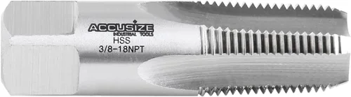 Vista 7 de Accusize - Grifo de tubo cónico HSS de 1/2"-14 - NPT, NPT-12