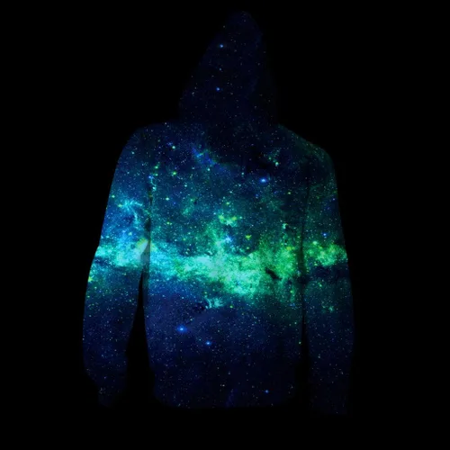 Vista 6 de Honeystore Sudadera con capucha unisex con estampado 3D con cremallera