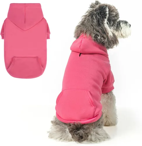 Vista 17 de SCENEREAL Sudaderas con capucha de seguridad para perros de tamaño pequeño, mediano y grande, ropa de felpa cepillada con gorro, abrigo de algodón