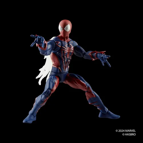 Vista 3 de Marvel Legends Series Spider-Man Unlimited, Figura de acción coleccionable de cómics retro a escala de 6 pulgadas
