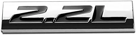 Vista 52 de 1.5L Negro/Cromo Aleación de Aluminio Auto Maletero Puerta Guardabarros Parachoques Insignia Calcomanía Emblema Cinta Adhesiva Pegatina