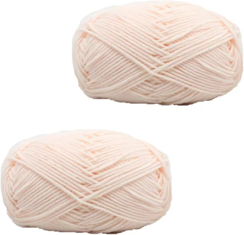 Vista 9 de 3.53 oz (2 rollos) Hilo de algodón de leche ecológico de algodón de ganchillo para tejer bufanda/hilo de ganchillo de lujo, cálido, suave, ligero, #1