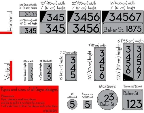 Vista 6 de Números de casa modernos, concreto cuadrado de un número con acrílico blanco - Dirección contemporánea del hogar - Placa de letrero - Número