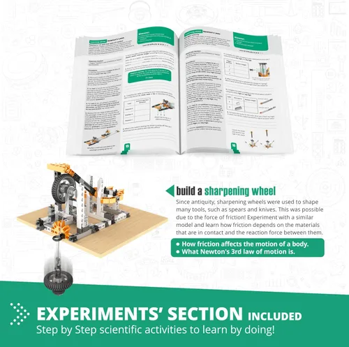 Vista 12 de Engino STEM Toys, Physics Laws: Inertia, Friction & Circular Motion, Engineering Kit for Kids 9+, Creative STEM Projects, Gifts for Boys & Girls