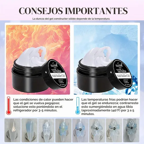 Vista 8 de NAILGIL - Gel 3D para arte de uñas, no pegajoso, para esculpir