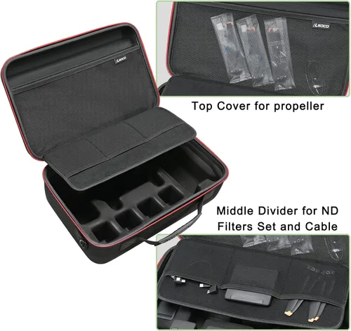 Vista 5 de RLSOCO Estuche de viaje para DJI Mavic 3 Classic/Mavic 3 Cine Fly More Combo - Compatible con: Mavic 3 Body, RC Pro o DJI RC Controller