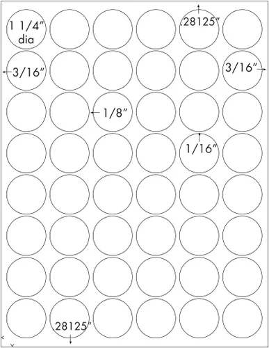 Vista 8 de Label Outfitters - Calcomanías circulares redondas de alto brillo 960 en blanco imprimibles con láser de 1.25 pulgadas, 20 hojas