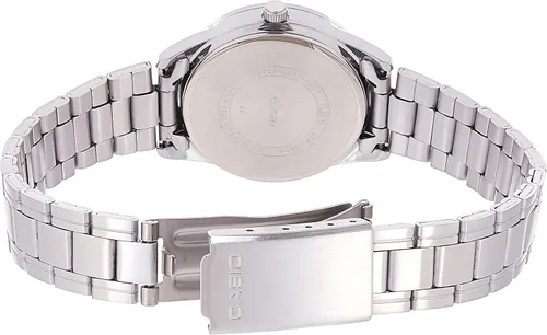 Vista 2 de Casio LTP-V005D-4B Reloj analógico de 3 manos para mujer de acero inoxidable estándar