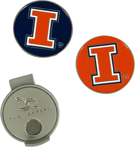 Vista 45 de Insignia redonda y 2 clip magnéticos para sombreros de colegio