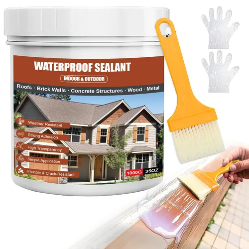 Vista 8 de Invisible Waterproof Agent 35oz Sellador transparente para baño, ducha, hormigón y techo