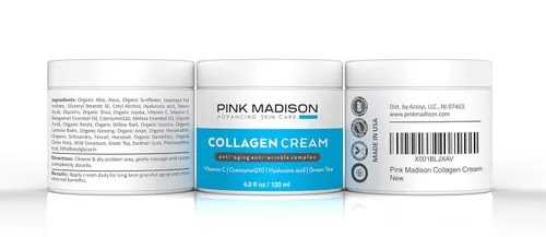 Vista 3 de Crema de suero de colágeno que aprieta la piel con ácido hialurónico antienvejecimiento tratamiento facial líneas finas arrugas hombres mujeres 4
