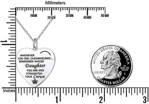 Vista 6 de DAOCHONG Regalos para el día de la madre, plata de ley S925, collar con colgante de corazón para madre, hija, nieta, familia, joyería de papá, mamá