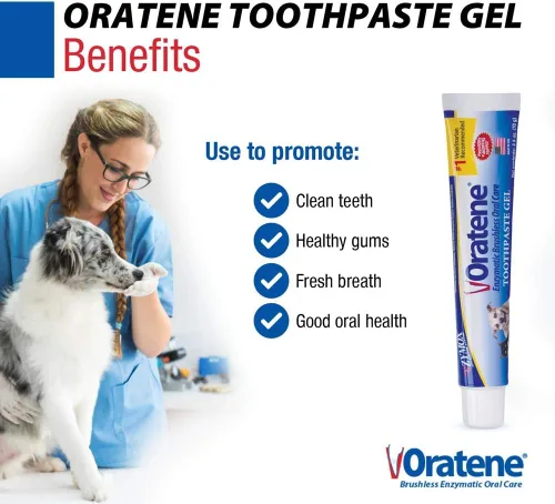 Vista 7 de Pet King Brands ZYMOX Oratene Gel de Pasta de Dientes Sin Cepillo para Perros y Gatos, 2.5oz
