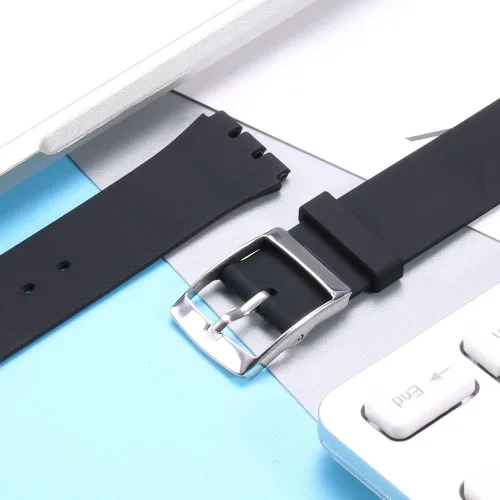 Vista 6 de MCXGL Correa de repuesto de silicona ultrafina compatible con Swatch Skin Series no Second Watch 0630in