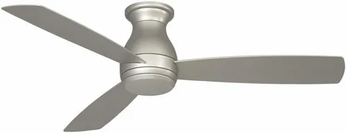 Vista 2 de Fanimation Hugh - Ventilador de techo para interiores y exteriores con aspas y kit de luz LED de 52 pulgadas, color blanco mate Dimmable LED light