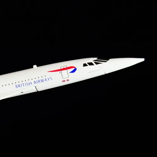 Vista 5 de 24-Hours British Airways G-BOAC Aleación Metal Souvenir Concorde Modelo Avión
