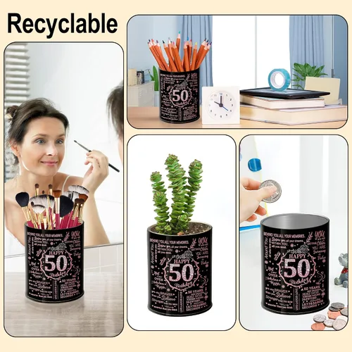 Vista 4 de Regalos de feliz cumpleaños 50 para mujeres, velas perfumadas, velas de decoración del hogar de 50 años, regalo de Navidad para esposa, mamá, novia