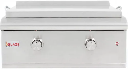 Vista 2 de Blaze Grills Premium LTE - Plancha de propano integrada de 30 pulgadas, parte superior plana de acero inoxidable con 36,000 BTU, perillas de control