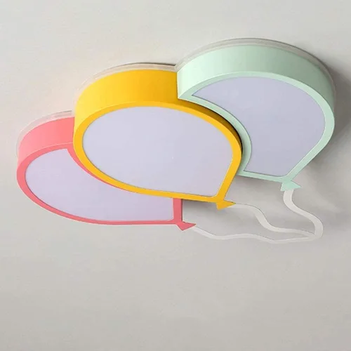 Vista 3 de Lámpara de araña LED moderna, lámpara de techo, lámpara de techo LED de globo de color creativo y moderno, lámpara de decoración de hotel, moderna