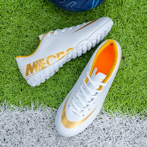 Vista 7 de Zapatos de fútbol para hombre, zapatos de fútbol profesionales de caña baja, transpirables, para interiores y exteriores, TFAG