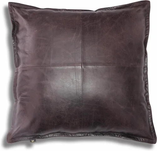 Vista 32 de Funda de almohada de cuero de cordero 100% cuero de cordero – Funda de cojín para sofá – Fundas decorativas para sala de estar y dormitorio, cuero