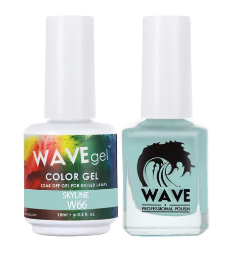 Vista 168 de WAVEGEL - Juego dúo de gel y esmalte de uñas a juego - Colección Simplicity - #P109 Blizzard I 0.5 onzas