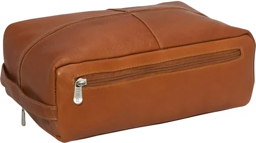 Vista 4 de Piel Leather Bolsa de zapatos Deluxe, Saddle, Bolsa de zapatos Deluxe