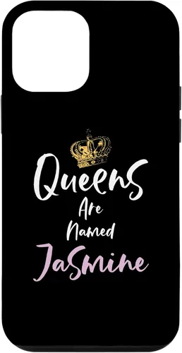 Vista 16 de Jasmine Name Queen - Carcasa para iPhone 17, color rosa y negro