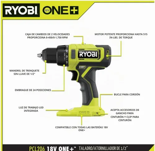 Vista 3 de ONEAND Kit combinado inalámbrico de 6 herramientas de 18 V con batería de 1.5 AH, batería de 4.0 AH y cargador