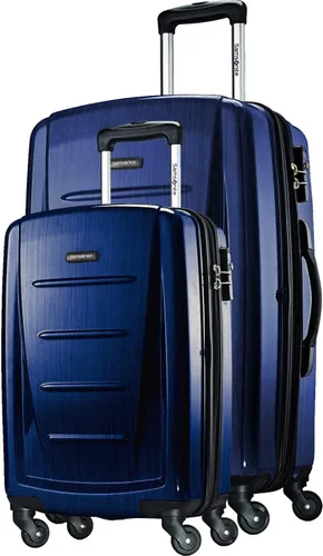 Vista 240 de Samsonite Winfield 2 Equipaje rígido con ruedas giratorias, Azul profundo, Juego de 3 piezas (20/24/28)