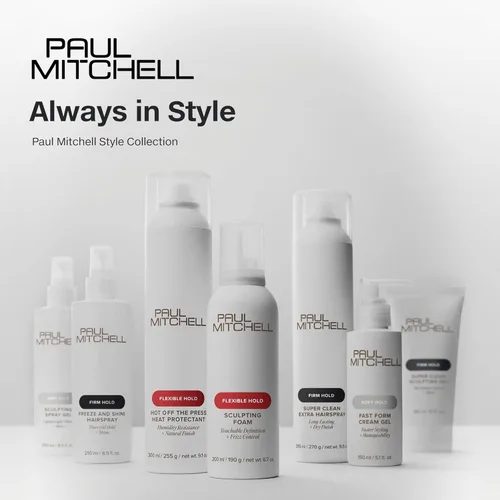 Vista 7 de Paul Mitchell Sculpting Foam, Touchable, Flexible Hold + Frizz Control, For All Hair Types