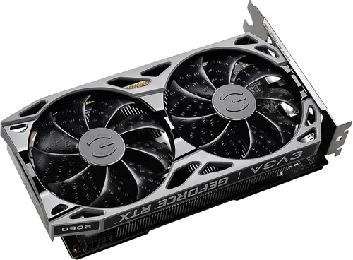 Vista 5 de EVGA 06G-P4-2066-KR GeForce RTX 2060 KO Gaming, 6GB GDDR6, ventiladores duales, placa trasera de metal