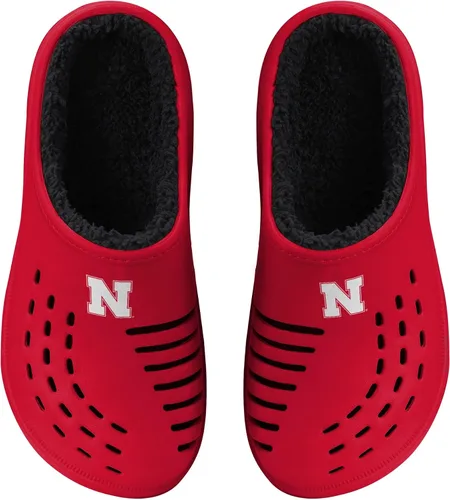 Vista 11 de FOCO Men's NCAA Sherpa Lined Big Logo Clog