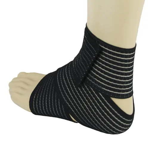 Vista 6 de BXT Un par (2 piezas) elástico transpirable para el tobillo, soporte de compresión para rodilla, codo, muñeca, tobillo, soporte de mano, correa
