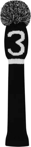 Vista 3 de Scott Edward Knit Golf Club Cover with a Pom Set of 5 Head Covers Protect Driver Wood(460cc) 1 Fairway Wood2 and Hybrid/UT2 with Rotating Club