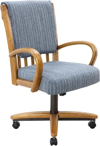 Vista 18 de Chromcraft Juego de 2 sillas, sillas con ruedas suaves para cocina Asiento de espuma viscoelástica con ruedas giratorias, comodidad de inclinación