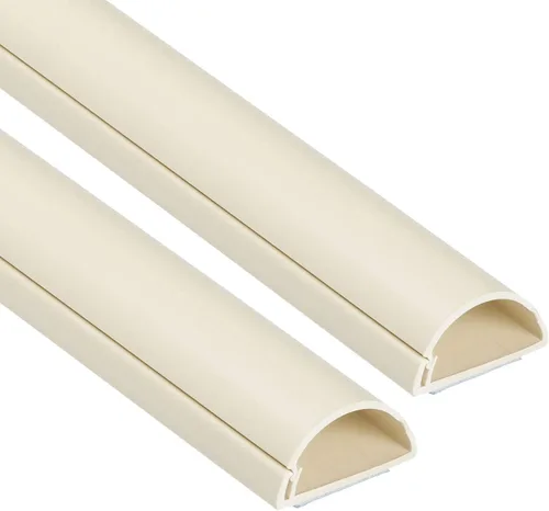 Vista 16 de D-Line Paquete de accesorios para cubierta de cable, solo para uso con longitudes de 0.78 pulgadas de ancho x 0.39 pulgadas de alto Blanco