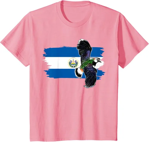 Vista 50 de Camiseta con la bandera de El Salvador, mapa de El Salvador, camiseta de Salvador para mujer, Negro