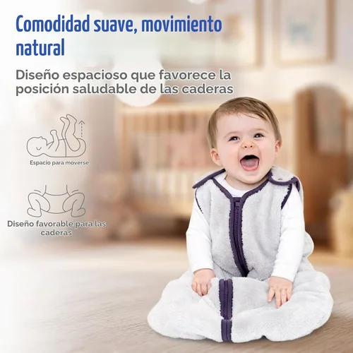 Vista 8 de baby deedee Sleep Nest Teddy - Saco de dormir para bebé, color marfil, pequeño (0-6 meses)