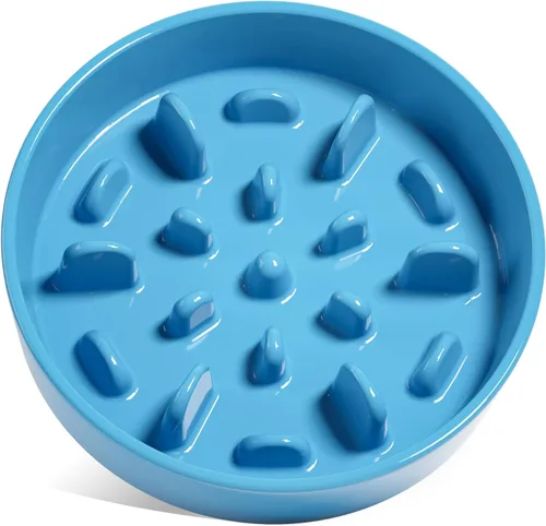 Vista 13 de Cuencos de cerámica para alimentación lenta para perros de raza pequeña, 0.5 tazas de plato de comida para perros que comen rápido, cuenco