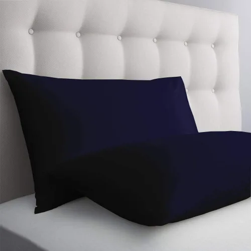 Vista 10 de Axia Linen & Things Fundas de almohada, negro, estándar, 2 piezas 100% algodón egipcio, 600 hilos, patrón sólido