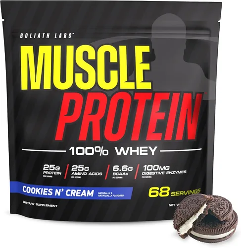 Vista 11 de COLOSSAL LABS Muscle Protein - Polvo de suero de leche [5 libras/paquete de 1] – Filtrado en frío, 0.88 oz de proteína pura, 0.18 oz de BCAA