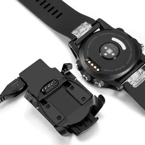 Vista 2 de Compatible con el cable de carga USB de repuesto para reloj Garmin Descent Mk1, cables de carga USB compatibles con reloj Garmin Descent Mk1