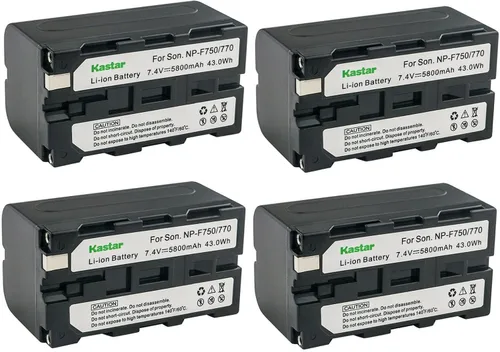 Vista 6 de Kastar Paquete de 1 batería NP-F770 de 7.4 V 5800 mAh de repuesto para HVR-Z7 HVR-AU1 HXR-MC1500 HXR-MC2000 HXR-MC2500 HXR-NX100 HXR-NX3 HXR-NX5