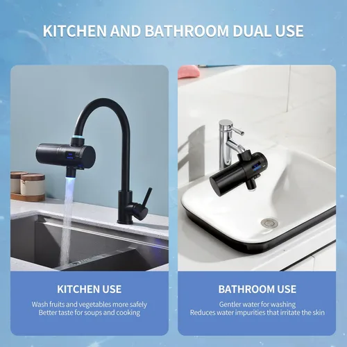 Vista 8 de HOMELODY 3.0 Filtro de agua para fregadero - Filtro de agua de montaje en grifo con pantalla LED mejorada, 3000-4000L. Filtro de agua de grifo