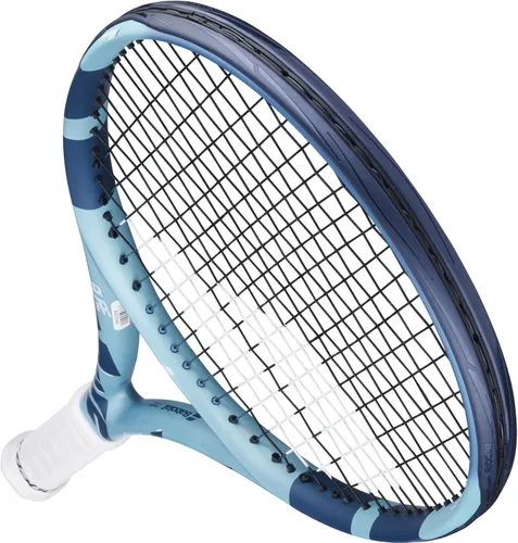 Vista 5 de Babolat Pure Drive Junior - Raqueta de tenis de 26 pulgadas de 11ª generación (azul claro/blanco) con accesorios opcionales