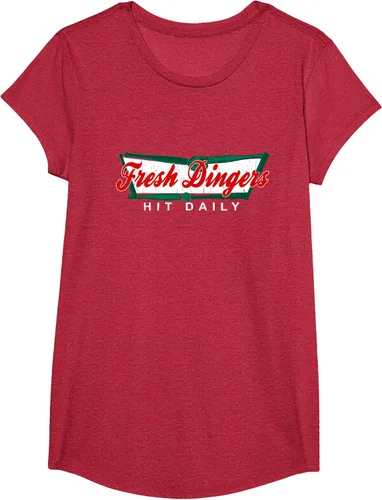 Vista 47 de Camiseta divertida de béisbol y softbol Don't Bunt Hit Fresh Dingers, Negro